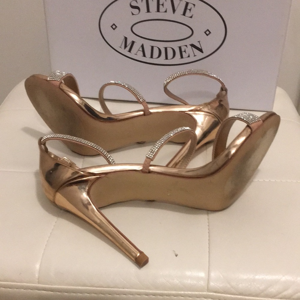 Steve Madden Seduce Rose Gold Heels - Picture 4 of 8